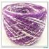 100%純棉麻立體噴紗(60792-5紫/白)50g / 球
