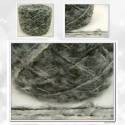 軟羊毛梳毛紗(10457-2黑灰/白)150g